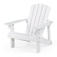 thumbnail image 1 of Costway Kid's Adirondack Chair Patio Wood High Backrest Arm Rest 110 LBS Capacity White, 1 of 9