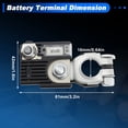 thumbnail image 6 of 180Amp Single Pole Battery Fuse w/ Positive Battery Terminal for Hyundai Sonata Elantra Tucson 18790-01319 Battery Fusible Fuselink Fuse B for Kia Optima Sorento Sportage M8 M6 Nut, 6 of 7