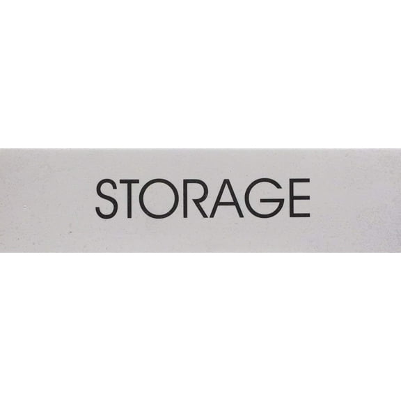 STORAGE (White-Aluminium sign )