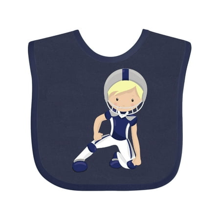 

Inktastic American Football Rugby Cute Boy Blond Hair Gift Baby Boy Bib