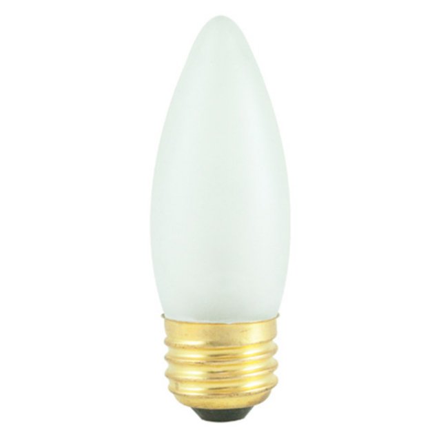 Bulbrite Frosted B10 Torpedo Medium Base Incandescent Light Bulb - 30 ...