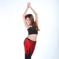 thumbnail image 2 of Mujeres Belly Dance Hip Bufanda Bor Cinturón Disfraces rojo SM SunniMix Disfraz de danza del vientre, 2 of 8