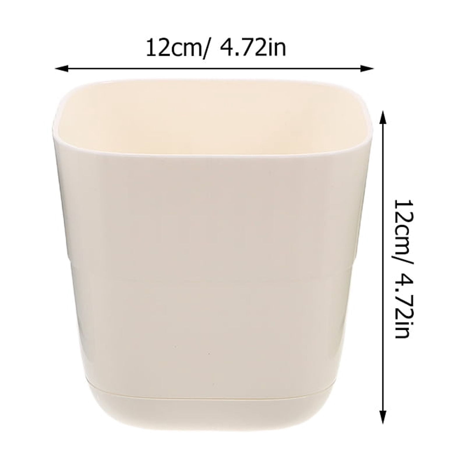 AURARMLET Set of 6 Plastic Planter Pots for , Cacti, Indoor and Outdoor Gardening