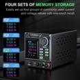thumbnail image 3 of KUAIQU 30V 10A DC Power Supply Variable, Bench Power Supply with Memory Storage & Encoder Knob Output Switch & Lock Button Colour Display Adjustable Regulated Supplies for Battery Charging, 3 of 7