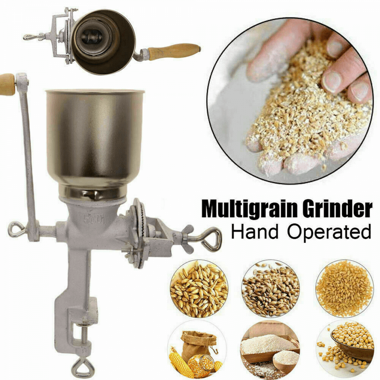 Manual Corn Grinder Flour Maker Wheat Grain Nut Mill Cast Home Kitchen Tool
