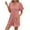 Pink, variant on hotojiny Rompers for Women Summer Short Sleeve V Neck Button Shorts Jumpsuit Loose Ruched Baggy Overalls with Pockets