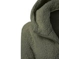 thumbnail image 3 of YanHoo Full Zip Up Sherpa Hoodie Fuzzy Fleece Jacket Oversized Fluffy Coat Plus Size Long Sleeve Faux Fur Hooded Jackets Winter Outerwear prime day deal 2025, 3 of 3