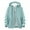 Mint Green, variant on Women's Convertible Hiking Jacket Waterproof Detachable Hood Coat with Multiple Utility Pockets