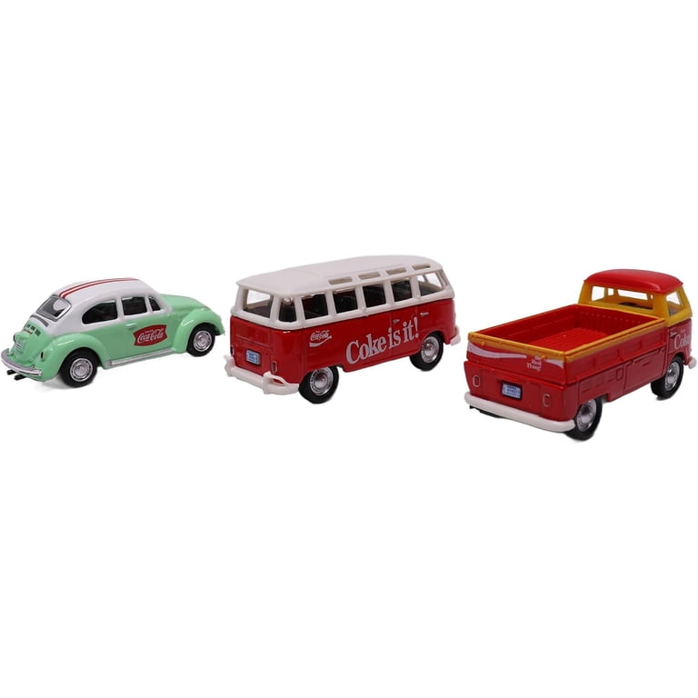 Motorcity Classics 1962 Samba - 1966 Beetle - 1962 T1 Pickup, 1:72 Motorcity Classics 1962 Samba - 1966 Beetle - 1962 T1 Pickup, 1:72