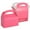 Pink, variant on Juvale Red Gable Boxes - 6.2 x 3.5 x 3.6 In Pack of 24 - Sturdy 300 GSM Paper Carriers & Handles - Party Favors & Cardboard Treat Boxes