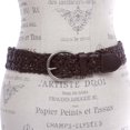 thumbnail image 3 of Women's 2" (50mm) Braided Woven Leather Belt with Horseshoe Buckle, 3 of 4