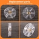 thumbnail image 4 of Paquete de 3 Piezas Repuesto Engranaje Base Superior para Licuadora 600W 900W, 4 of 5