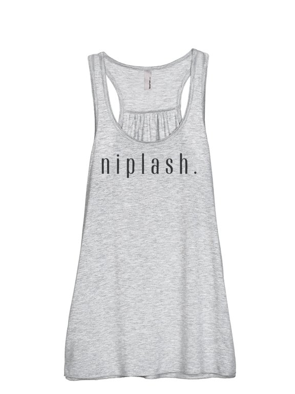 Niplash Women's Sleeveless Flowy Racerback Tank Top Sport Grey X-Large
