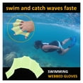 thumbnail image 4 of 1 Pair Diving Gloves Finger Webbed Gloves Hand Fins Hand Flippers Silicone Training Paddles Swimming Web Water Sports Tool ,Easy to Wear, 4 of 6