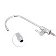 thumbnail image 3 of 1/4'' Stainless Steel Faucet  Plated Reverse Osmosis Goose Neck Fast Connection Drinking Water Filter Kitchen Tap, 3 of 8