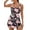 Floral Black, variant on SHEWIN One Piece Swimdress Swimsuit for Women Tummy Control Split Swim Dress Skirt Bathing Suit with Pockets