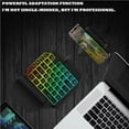 thumbnail image 4 of facefd Wired One Handed Keyboard Mouse Combo 39 Keys Gaming Key Board with RGB Backlight Half Keypad Fluent Typing Set for Phone, 4 of 5