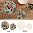 thumbnail image 4 of Chickens Flowers Leaves Trivet Mats Pot Holders Cotton Woven Non-Slip Heat Resistant for Hot Pots Pans Pats for Cooking Baking Set of 2, 4 of 7