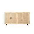 thumbnail image 2 of Rattan 4-Door Storage Cabinet, Compressive Resistance / Ideal for Bedroom Organization, 2 of 5