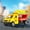 Yellow, variant on Green Inertia Food Truck Toy Hamburger Fries Simulation Openable Doors Educational Vehicle Realistic Design Drop Resistant