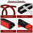 thumbnail image 3 of 157 Inch Flexible Quarter Round Molding, Bendable Peel and Stick Trim, Black, 3 of 7