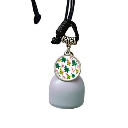 Merry mas Tree Green Illustration Wind Chimes Bell Car Pendant