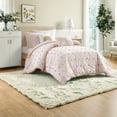 thumbnail image 6 of Premium Cotton Twin/Twin XL Bedding Sets Jacquard Pom Pom Design Pink Comforter Set for Home Family, 6 of 9