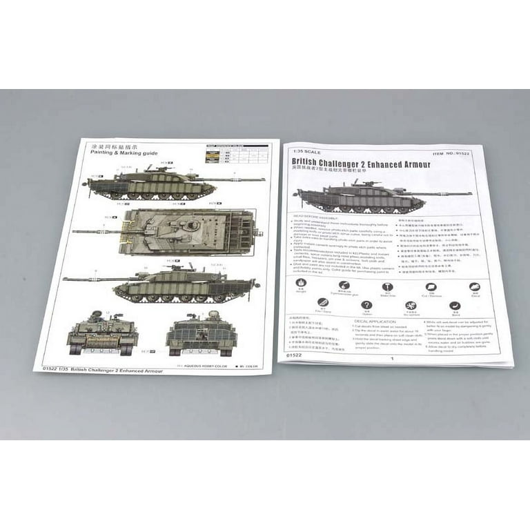 Trumpeter 1522 British Challenger II with Enhanced Armor 1/35 Scale Model  Kit 
