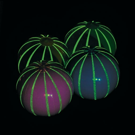 "Gid Striped Beach Ball 11" - Party Favors - 12 Pieces
