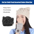 thumbnail image 2 of CNKOO Knitted Hat Cold-Proof Climbing Assorted Colors Thick Comfortable Cable Caps Long-time Service Breathable Durability Beanies Coffee, 2 of 6