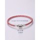 thumbnail image 4 of 1pc European And American Style, 925 Silver Multi-color Leather Bracelet For Men And Women, With Delicate Buckle, Suitable For Diy Beaded Pendant Jewelry, Adding Festive Atmosphere, Becoming The Focus, 4 of 4