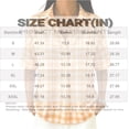 thumbnail image 3 of dgysar Womens Plaid Button Shirts, Relaxed Fit Half Sleeve Lapel Collar Blouse Tops Crafted from Breathable Polyester Fabric with Standard Button Down Neckline Orange 3XL, 3 of 4