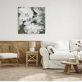 thumbnail image 2 of Stupell Industries Abstract White & Grey Flowers Botanical & Floral Painting Gallery Wrapped Canvas Print Wall Art, 30 x 30, 2 of 7