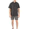 thumbnail image 3 of Visive Mens Big And Tall Short Sleeve Button Shirt, Printed Dinosaur Shirts, 3 of 12