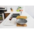 thumbnail image 2 of Peterson Housewares BF0277002WH1 Cutting Board with Bamboo Fiber Tray, Large, White, 2 of 3