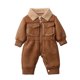 thumbnail image 2 of Mono de moda para exteriores para niños con forro polar grueso y cintura ajustada para niños y niñas., 2 of 9