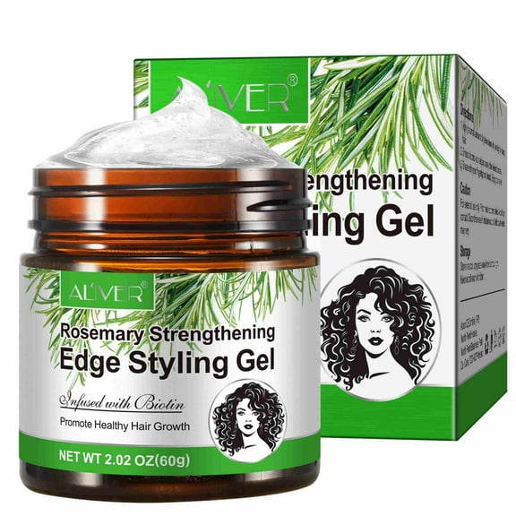 Aliver Rosemary Hair Gel,Biotin & Essential Oil Hair Styling Treatment,For Women and Men,2.02oz