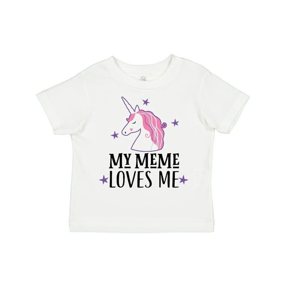 Inktastic My Meme Loves Me Girl Unicorn Girls Toddler T-Shirt