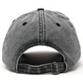 thumbnail image 3 of DALIX Otter Hat Embroidered Baseball Cap Vintage Cotton Denim Mens Womens in Black, 3 of 7