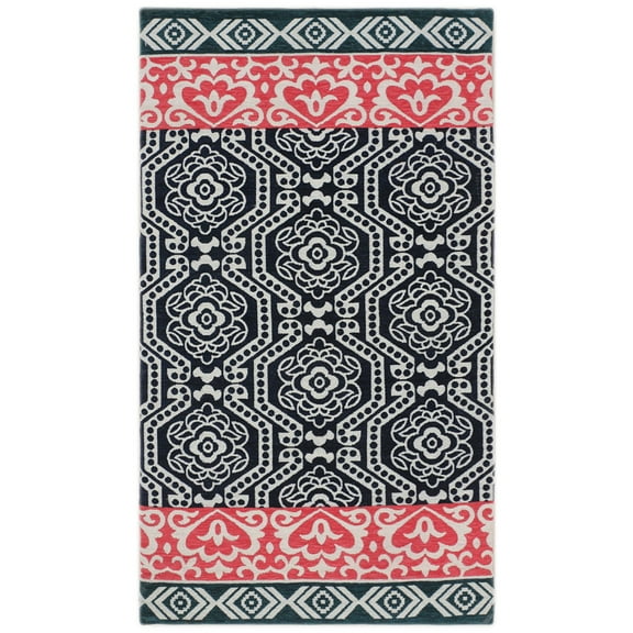 RugSmith Multi Colorblock Geometric Anti-Fatigue Kitchen Mat, 20" x 36"