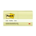 thumbnail image 3 of Post-it Lined Sticky Notes, 3"x 3", Canary Yellow, 6 Pads, 3 of 10