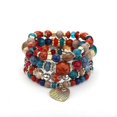 thumbnail image 4 of Conjuntos de pulseras bohemias Yashi 6 juegos de pulseras elásticas multicolores, 4 of 4