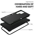 thumbnail image 2 of for Samsung Galaxy S25 Ultra Case, Heavy Duty Shockproof Drop Protective Hybrid 3 Layer Full Body Rugged Military Grade Protection Hard PC Phone Cover For Samsung Galaxy S25 Ultra, Black, 2 of 6