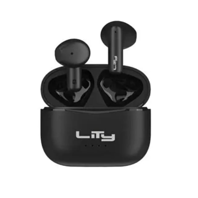 Audífonos Bluetooth 5.4 Lity, carga rápida de 25 h, IPX4, color negro