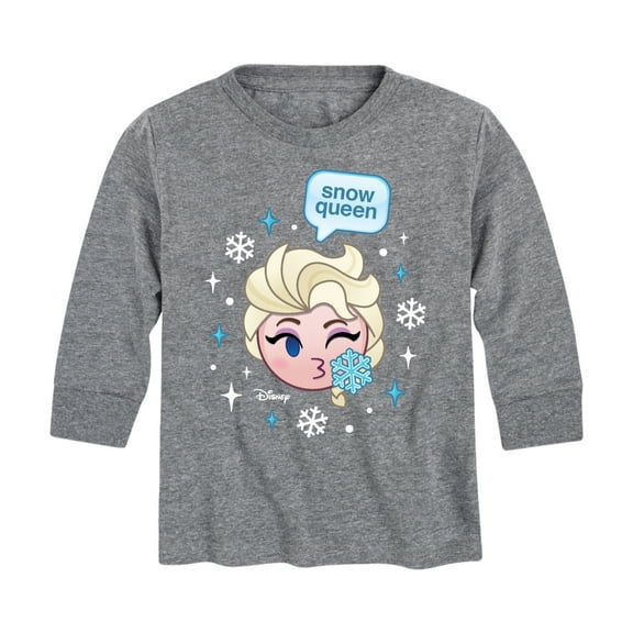 Disney Emoji - Elsa Snow Queen - Toddler And Youth Long Sleeve Graphic T-Shirt
