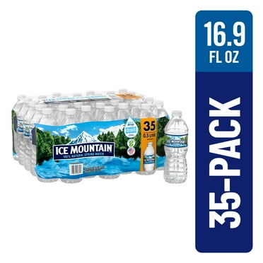 Ice Mountain Spring Water, 16.9 fl oz, 35 Pack Plastic Bottles