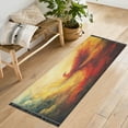 thumbnail image 4 of WOBOGO Fire Phoenix Patterns Bedside Long Rug Delicate and Soft Modern Indoor Area Decor Non Slip Carpet for Bed Room Corridor Entrance Balcony, 4 of 8