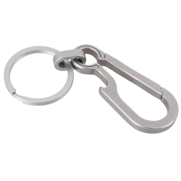 Sinyiin Outdoor Titaniums Carabiner Keyring Bottles Opener Small Carabiner Clip AntiLost Quick Releases Key Holder Buckles