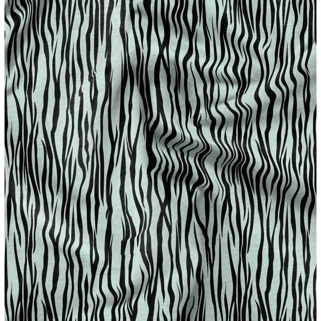 Soimoi Green Rayon Fabric Wild Animal Skin Print Fabric by Yard 42 Inch Wide