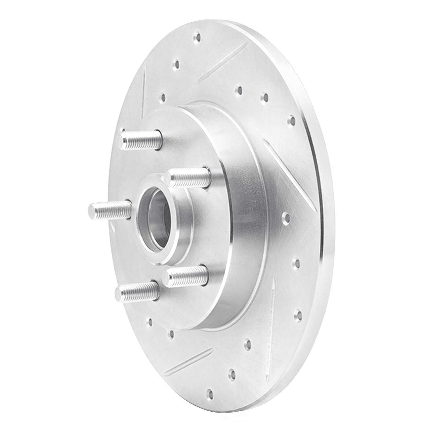 Dynamic Friction Company 631-52002L DFC Brake Rotor - Drilled And Slotted - Silver